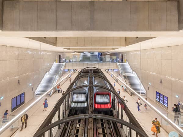 Métro automatique sur la ligne 14 du métro à Paris